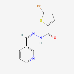 5-bromo-N'-(3-pyridinylmethylene)-2-thiophenecarbohydrazide