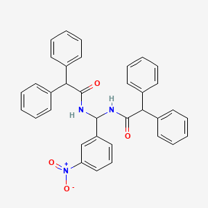 N-(((DIPHENYLACETYL)AMINO)(3-NITROPHENYL)METHYL)-2,2-DIPHENYLACETAMIDE