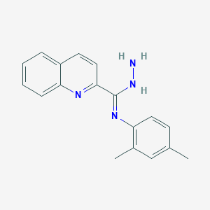 N-amino-N'-(2,4-dimethylphenyl)quinoline-2-carboximidamide