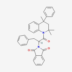 2-{1-BENZYL-2-OXO-2-[2,2,4-TRIMETHYL-4-PHENYL-3,4-DIHYDRO-1(2H)-QUINOLINYL]ETHYL}-1H-ISOINDOLE-1,3(2H)-DIONE