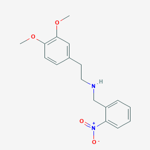 molecular formula C17H20N2O4 B5252450 N-(3,4-DIMETHOXYPHENETHYL)-N-(2-NITROBENZYL)AMINE 