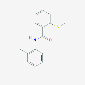 molecular formula C16H17NOS B5252451 N-(2,4-dimethylphenyl)-2-(methylthio)benzamide 