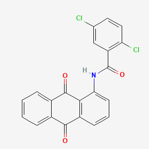 molecular formula C21H11Cl2NO3 B5252482 2,5-dichloro-N-(9,10-dioxoanthracen-1-yl)benzamide 