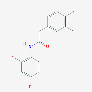 molecular formula C16H15F2NO B5252493 N-(2,4-difluorophenyl)-2-(3,4-dimethylphenyl)acetamide 