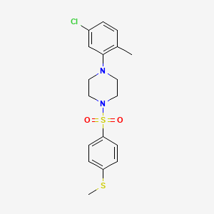 1-(5-chloro-2-methylphenyl)-4-{[4-(methylthio)phenyl]sulfonyl}piperazine