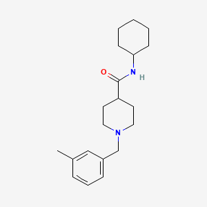 molecular formula C20H30N2O B5252540 N-cyclohexyl-1-(3-methylbenzyl)-4-piperidinecarboxamide 