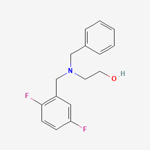 2-[Benzyl-[(2,5-difluorophenyl)methyl]amino]ethanol