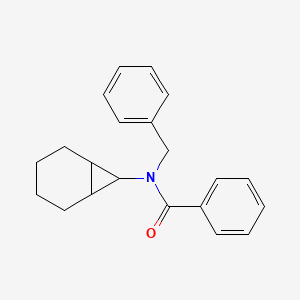 molecular formula C21H23NO B5252618 N-benzyl-N-(7-bicyclo[4.1.0]heptanyl)benzamide 