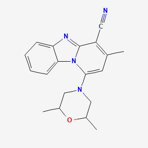 1-(2,6-dimethyl-4-morpholinyl)-3-methylpyrido[1,2-a]benzimidazole-4-carbonitrile