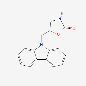 molecular formula C16H14N2O2 B5252688 5-(9H-carbazol-9-ylmethyl)-1,3-oxazolidin-2-one 