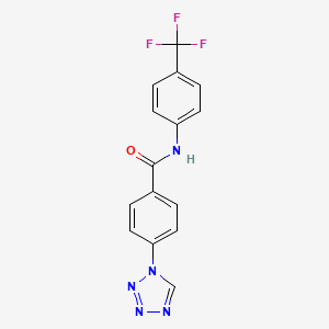 molecular formula C15H10F3N5O B5252757 4-(1H-1,2,3,4-TETRAZOL-1-YL)-N-[4-(TRIFLUOROMETHYL)PHENYL]BENZAMIDE 