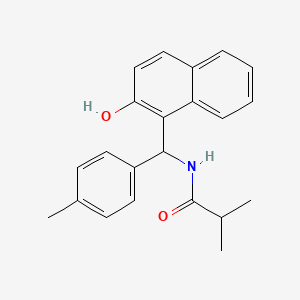 molecular formula C22H23NO2 B5252806 N-[(2-hydroxynaphthalen-1-yl)-(4-methylphenyl)methyl]-2-methylpropanamide 