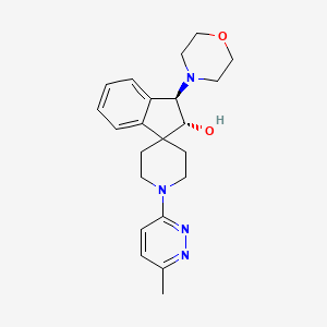 (1R,2R)-1'-(6-methylpyridazin-3-yl)-1-morpholin-4-ylspiro[1,2-dihydroindene-3,4'-piperidine]-2-ol