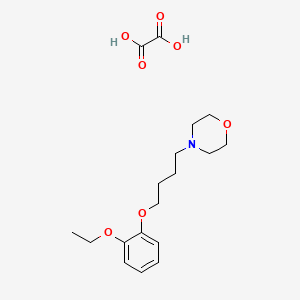 molecular formula C18H27NO7 B5252882 4-[4-(2-Ethoxyphenoxy)butyl]morpholine;oxalic acid 