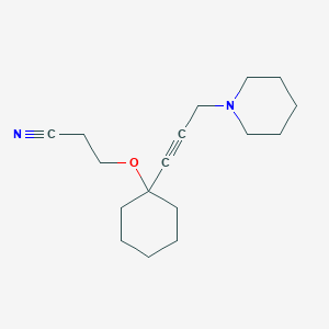 2-{[1-(3-PIPERIDINO-1-PROPYNYL)CYCLOHEXYL]OXY}ETHYL CYANIDE