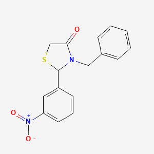 3-benzyl-2-(3-nitrophenyl)-1,3-thiazolidin-4-one