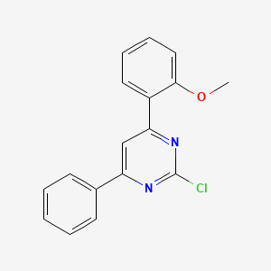 molecular formula C17H13ClN2O B5252961 2-chloro-4-(2-methoxyphenyl)-6-phenylpyrimidine 