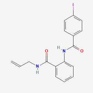 molecular formula C17H15IN2O2 B5252981 N-allyl-2-[(4-iodobenzoyl)amino]benzamide 