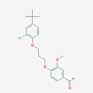 4-[3-(4-tert-butyl-2-chlorophenoxy)propoxy]-3-methoxybenzaldehyde