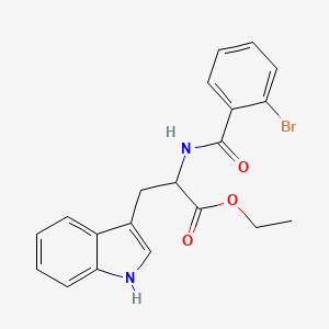 ETHYL 2-[(2-BROMOPHENYL)FORMAMIDO]-3-(1H-INDOL-3-YL)PROPANOATE