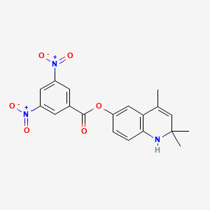 2,2,4-Trimethyl-1,2-dihydroquinolin-6-yl 3,5-dinitrobenzoate