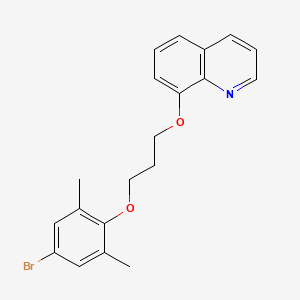 molecular formula C20H20BrNO2 B5253101 8-[3-(4-bromo-2,6-dimethylphenoxy)propoxy]quinoline 