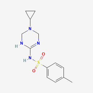 N-(5-CYCLOPROPYL-1,4,5,6-TETRAHYDRO-1,3,5-TRIAZIN-2-YL)-4-METHYLBENZENE-1-SULFONAMIDE