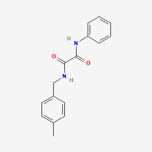 molecular formula C16H16N2O2 B5253164 N-(4-methylbenzyl)-N'-phenylethanediamide 