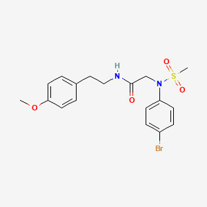 N~2~-(4-bromophenyl)-N~1~-[2-(4-methoxyphenyl)ethyl]-N~2~-(methylsulfonyl)glycinamide