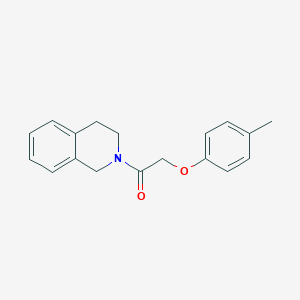 molecular formula C18H19NO2 B5253195 2-[(4-methylphenoxy)acetyl]-1,2,3,4-tetrahydroisoquinoline 