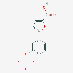 molecular formula C12H7F3O4 B052532 5-[3-(三氟甲氧基)苯基]-2-呋喃甲酸 CAS No. 355818-02-9