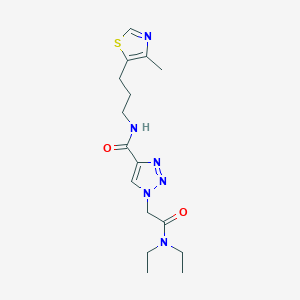 1-[2-(diethylamino)-2-oxoethyl]-N-[3-(4-methyl-1,3-thiazol-5-yl)propyl]-1H-1,2,3-triazole-4-carboxamide