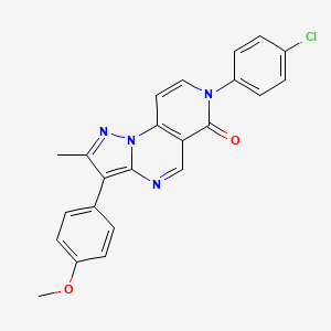 7-(4-chlorophenyl)-3-(4-methoxyphenyl)-2-methylpyrazolo[1,5-a]pyrido[3,4-e]pyrimidin-6(7H)-one