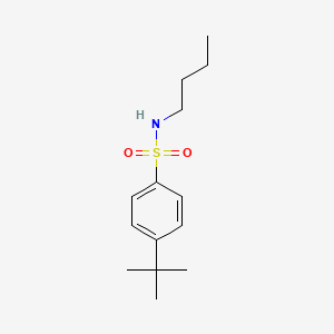 molecular formula C14H23NO2S B5253247 Benzenesulfonamide, N-butyl-4-(1,1-dimethylethyl)- CAS No. 89784-48-5