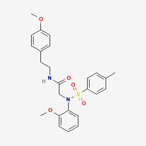 2-[N-(2-METHOXYPHENYL)4-METHYLBENZENESULFONAMIDO]-N-[2-(4-METHOXYPHENYL)ETHYL]ACETAMIDE