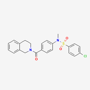 4-chloro-N-[4-(3,4-dihydro-2(1H)-isoquinolinylcarbonyl)phenyl]-N-methylbenzenesulfonamide