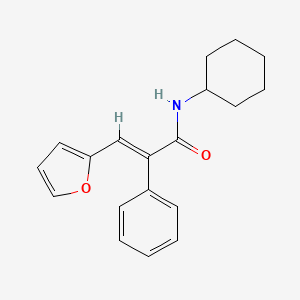 N-cyclohexyl-3-(2-furyl)-2-phenylacrylamide