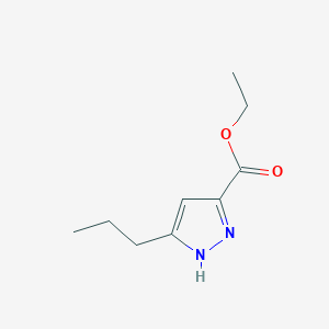 B052534 Ethyl 3-n-propylpyrazole-5-carboxylate CAS No. 92945-27-2
