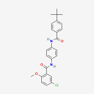 N-[4-(4-Tert-butylbenzamido)phenyl]-5-chloro-2-methoxybenzamide