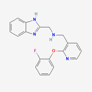 N-(1H-benzimidazol-2-ylmethyl)-1-[2-(2-fluorophenoxy)pyridin-3-yl]methanamine