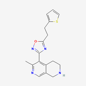 6-methyl-5-{5-[2-(2-thienyl)ethyl]-1,2,4-oxadiazol-3-yl}-1,2,3,4-tetrahydro-2,7-naphthyridine trifluoroacetate