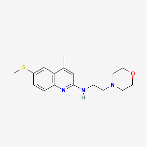 4-methyl-6-(methylthio)-N-[2-(4-morpholinyl)ethyl]-2-quinolinamine