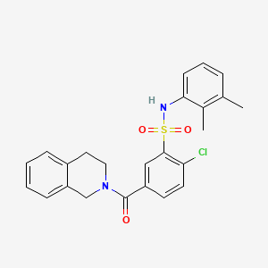 2-chloro-5-(3,4-dihydro-2(1H)-isoquinolinylcarbonyl)-N-(2,3-dimethylphenyl)benzenesulfonamide