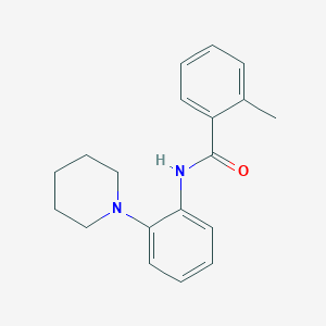 molecular formula C19H22N2O B5253519 2-methyl-N-(2-piperidin-1-ylphenyl)benzamide 