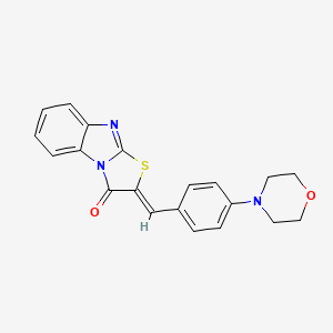 molecular formula C20H17N3O2S B5253543 2-[4-(4-morpholinyl)benzylidene][1,3]thiazolo[3,2-a]benzimidazol-3(2H)-one 