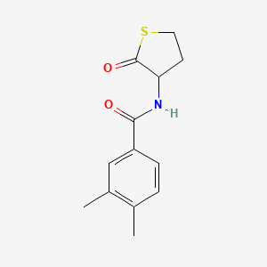 molecular formula C13H15NO2S B5253551 3,4-dimethyl-N-(2-oxothiolan-3-yl)benzamide CAS No. 472984-71-7