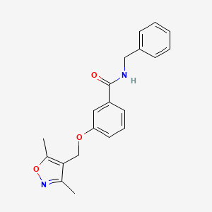 N-benzyl-3-[(3,5-dimethyl-1,2-oxazol-4-yl)methoxy]benzamide