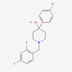 4-(4-bromophenyl)-1-(2,4-difluorobenzyl)-4-piperidinol