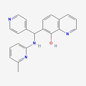 7-[[(6-methyl-2-pyridinyl)amino](4-pyridinyl)methyl]-8-quinolinol