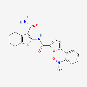 N-[3-(aminocarbonyl)-4,5,6,7-tetrahydro-1-benzothien-2-yl]-5-(2-nitrophenyl)-2-furamide